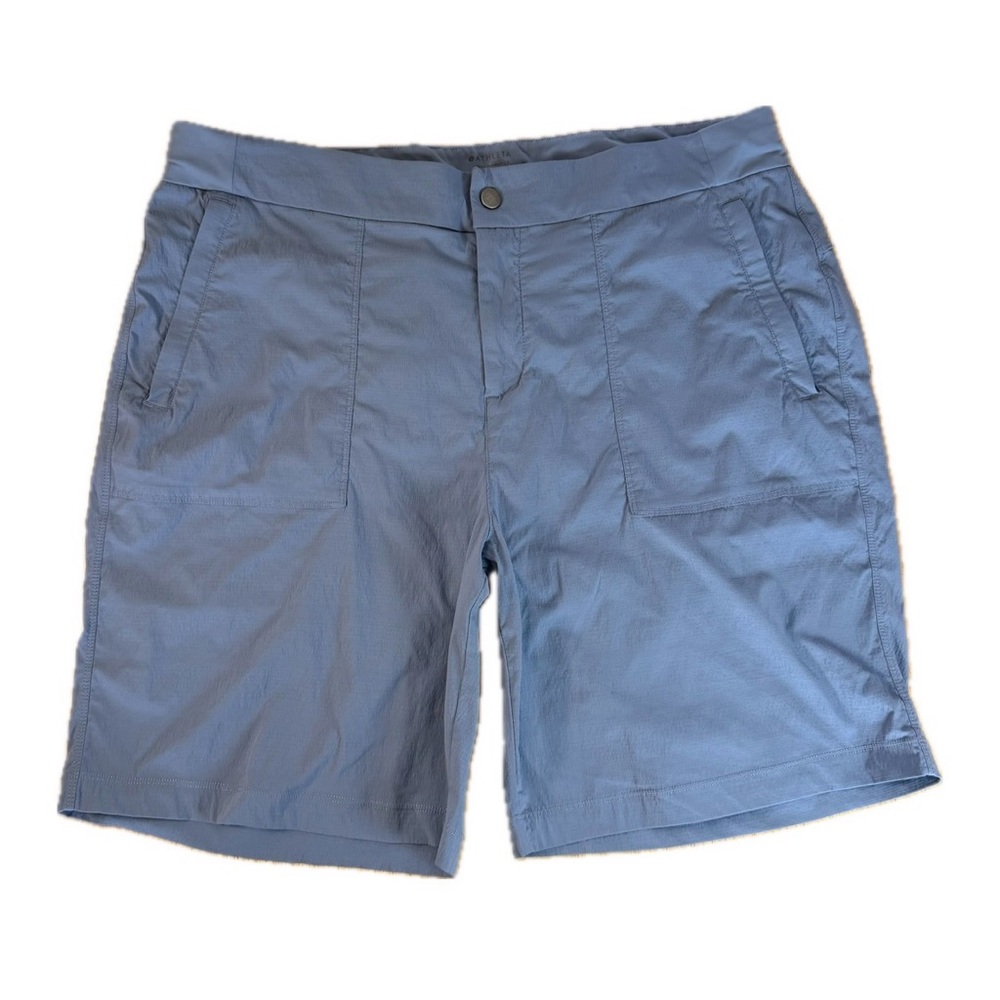 Athleta Trekkie Outdoor Hiking Climbing Athletic Stretch Womens Shorts 18 Blue